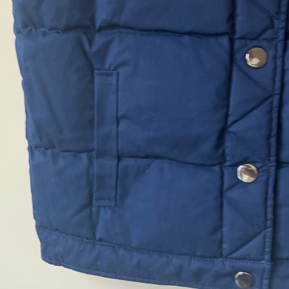 TORY BURCH Piper Puffer Vest REVERSIBLE Navy or Green Floral Print Size 10 NWT - Picture 8 of 10